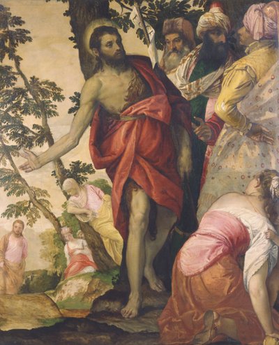 Johannes der Täufer predigt von Paolo Veronese